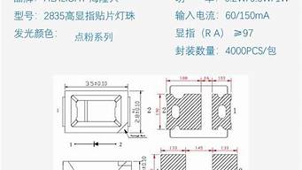 2835灯珠参数规格书 2835灯珠规格参数